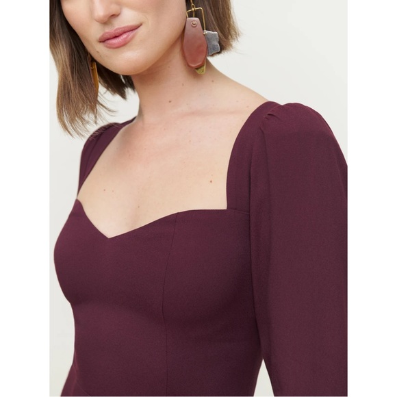 Reformation Mara Dress in Prune 0 NWT - Picture 3 of 14